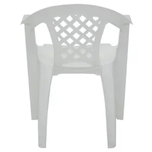 Cadeira com Braços em Polipropileno Branco Tramontina Iguape Basic - Tramontina - Imagem 2