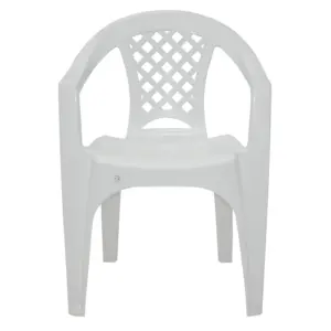 Cadeira com Braços em Polipropileno Branco Tramontina Iguape Basic - Tramontina - Imagem 4