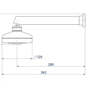 Chuveiro com Tubo Reto de Parede Acqua Plus Cromado - Imagem 5