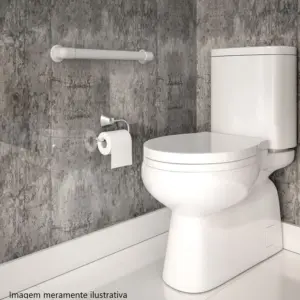 Barra de Apoio Plástica Branca 40cm - Imagem 3