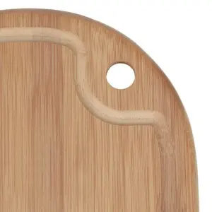 Tábua de Corte Oval de Bamboo 33 X 23cm - Mor - Imagem 3