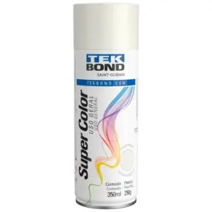 Tinta Spray Super Color Uso Geral Branco Brilhante 350ml/250g