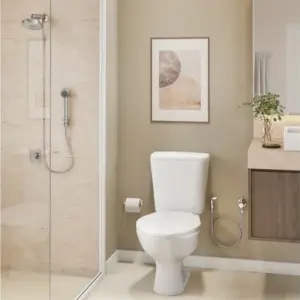 Chuveiro com Desviador e Ducha Manual Flex Cromado - Imagem 5