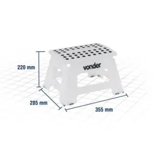 Banqueta Plástica Dobrável Altura 220mm - Imagem 3