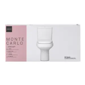 Kit Vaso Sanitário com Caixa Acoplada Monte Carlo Branco - Imagem 5