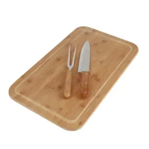 Conjunto Churrasco Bamboo Tábua Retangular 30 X 50cm - Mor - Imagem 12
