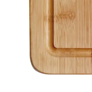 Tábua de Corte Retangular de Bamboo com Alça 50 X 30cm - Imagem 4
