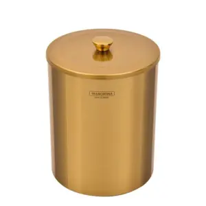 Lixeira útil em Aço Inox Polido com Revestimento Especial a Base de Verniz Gold 5 L - Tramontina - Imagem 3