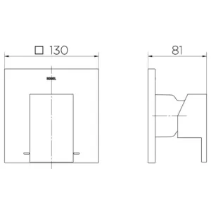 Acabamento Monocomando para Chuveiro New Edge/mínima Alta Vazão Cromado - Docol - Imagem 5