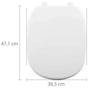 Assento Sanitário Almofadado Sabatini Branco - Imagem 3