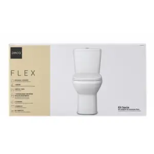 Kit Vaso Sanitário com Caixa Acoplada Flex Branco - Imagem 8
