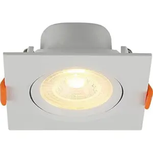 Spot Embutido Abs+pc Quadrado 8w Led 3000k Par 20 - Blumenau Iluminação