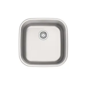 Cuba de Embutir Ou Sobrepor Aria Maxi 40 Bs em Aço Inox Acetinado 40x40 Cm