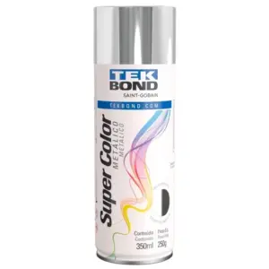 Tinta Spray Super Color Cromado Metálico 350ml/250g