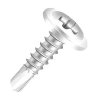 Parafuso Flangeado Phillips Po Broca Aa Ri Ac 4,2x13 Zincado Branco C/ 500 - Ciser