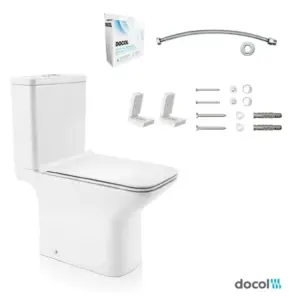 Kit Vaso Sanitário com Caixa Acoplada Sifônica Stillo Branco - Imagem 5