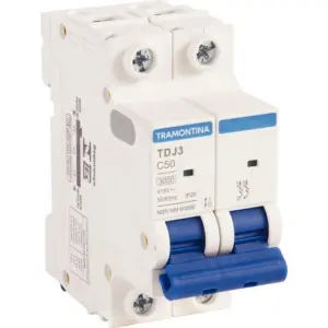 Minidisjuntor Tdj3 2 P 50 a Curva 3 Ka C - Tramontina
