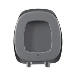 Assento Sanitário Almofadado para Louça Thema Cinza Chumbo 47 Astra - Imagem 4