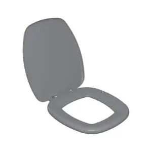 Assento Sanitário Almofadado para Louça Thema Cinza Chumbo 47 Astra - Imagem 5