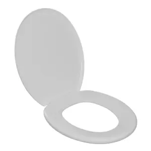 Assento Sanitário Oval Plástico Almofadado Slim Branco