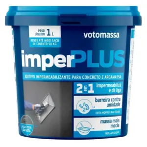 Aditivo Impermeabilizante para Concreto e Argamassa Imperplus 1 Litro