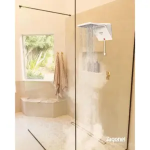 Zagonel Chuveiro Eletrônico Ducali 220v 7500w, Branco - Imagem 3