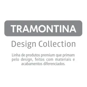 Cuba em Aço Inox com Acabamento Scotch Brite Tramontina Design Collection Quadrum 34 X 40cm