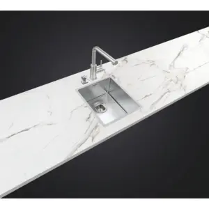 Cuba em Aço Inox com Acabamento Scotch Brite Tramontina Design Collection Quadrum 34 X 40cm - Imagem 3