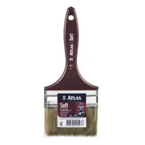Pincel Soft com Cerdas Brancas 4" - Atlas