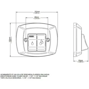 Acabamento Valvula Desc 1.1/2" 1.1/4" Cromado Salvagua - Imagem 4