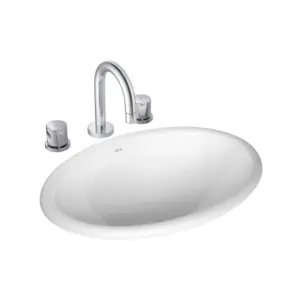 Cuba de Sobrepor Oval Branco 440 X 310 X 135mm