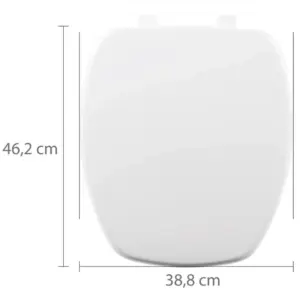 Assento Sanitário Almofadado Thema Branco - Imagem 3