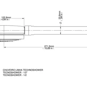 Chuveiro Technoshower Cromado
