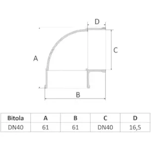 Joelho Esgoto 90º 40x 40mm Amanco - Imagem 3