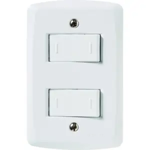 Conjunto 4 X 2 com 2 Interruptores Paralelos 10a 250v Lux2 Branco - Tramontina