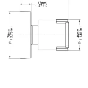 Acabamento para Registro Docolbase 1.1/2” e 1.1/4” Riva