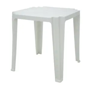 Mesa Quadrada em Polipropileno Branco Tramontina Tambaú Basic 68 X 68 X 72cm - Tramontina