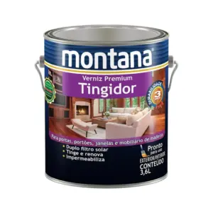 Verniz Tingidor Brilhante Imbuia 3,6l Montana - Imagem 1