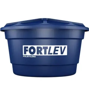 Caixa D'água em Polietileno com Tampa 500 Litros Azul