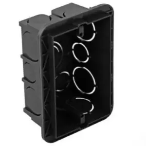Caixa de Luz de Embutir Preta 4x2 - Daneva
