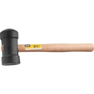 Martelo de Borracha Preto 60mm - Vonder