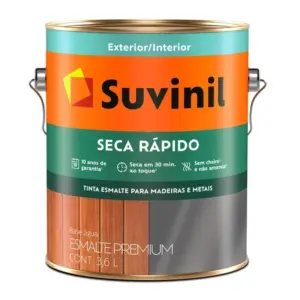 Tinta Esmalte Premium Seca Rápido Brilhante Branco 3,6 Litros