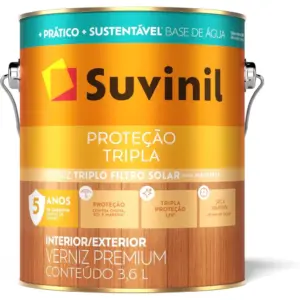 Suvinil Verniz Triplo Filtro Solar Brilhante 0,9 Litro 0,9 Litro