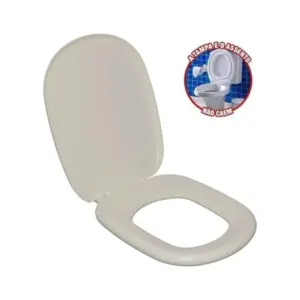 Assento Sanitário Almofadado Sabatini para Cerâmica Icasa Ttp/k Areia Astra - Imagem 6