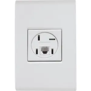 Conjunto 4 X 2 com 1 Tomada Telefone 4p e Rj11 Liz Branco - Tramontina