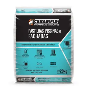 Argamassa Ceramfix Pastilhas, Piscinas e Fachadas Branca 20kg (s.e)