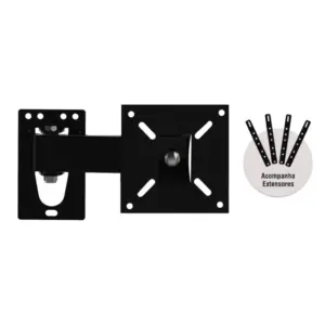 Suporte Preto Tv Lcd 10 a 60' Braco Articulado Brasforma Bra.3.0