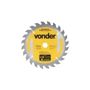 Lamina Serra Circular Vonder 185mm / Furo 20mm / 24 Dentes  4650185024